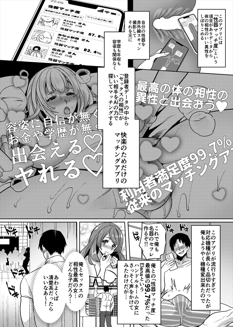 性器マッチングアプリで出会った体の相性だけは最高の女