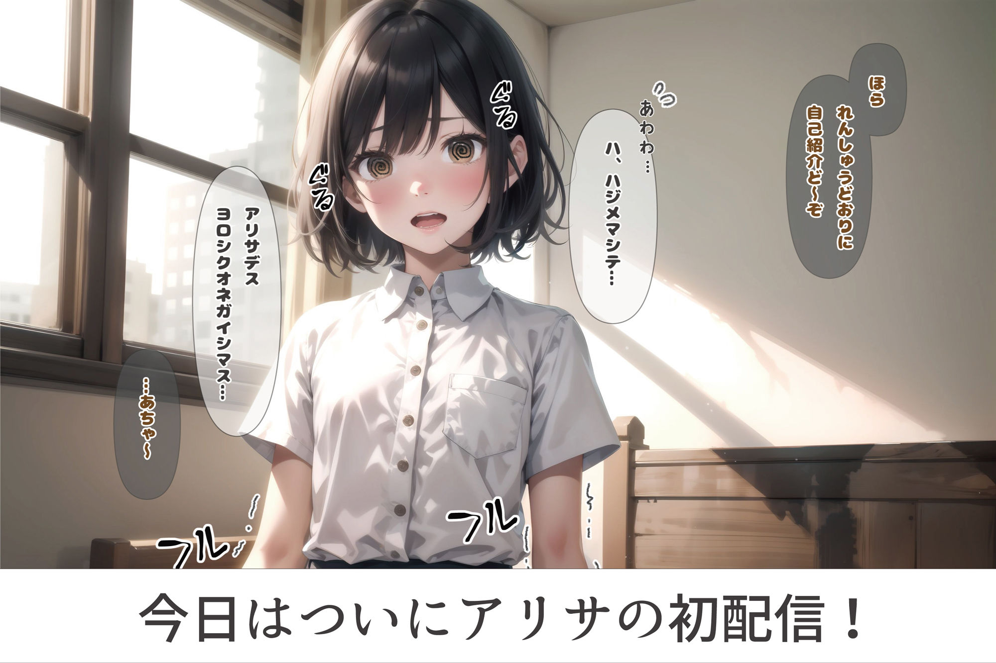 配信する少女たち Vol.4 アリサの初配信編