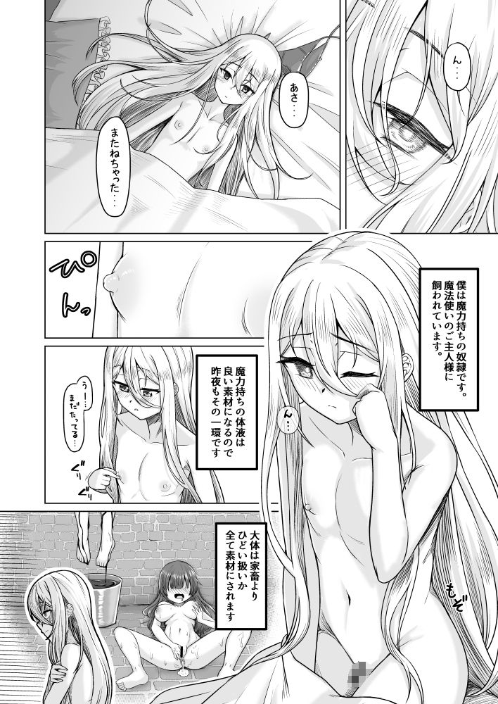 魔女見習い（♂）と搾精スライム