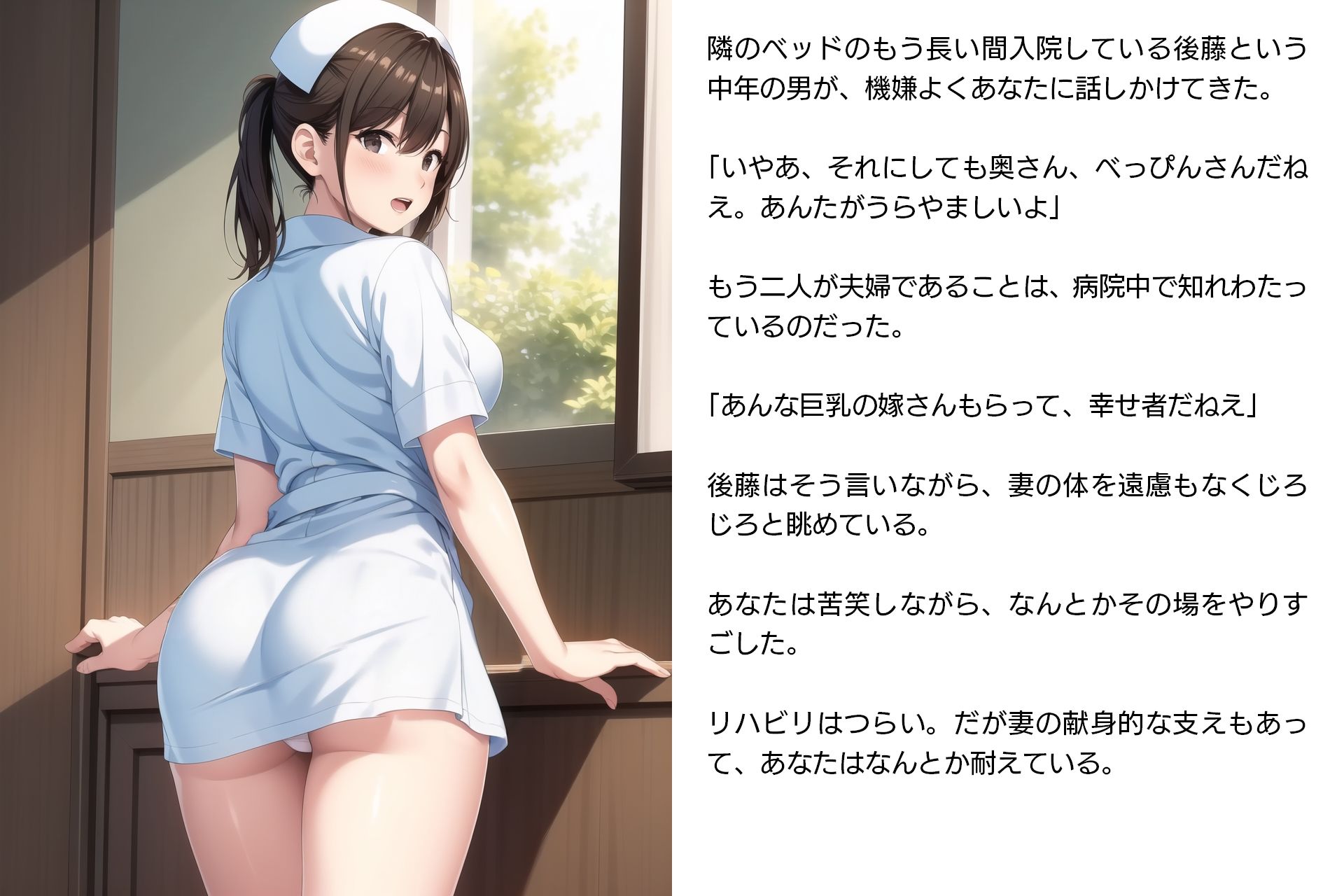 ネトラレ看護師妻・美保〜妻は病院のアイドルだった（性的な意味で）（CGノベル/NTR）