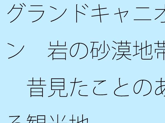 グランドキャニオン 岩の砂漠地帯 昔見たことのある観光地