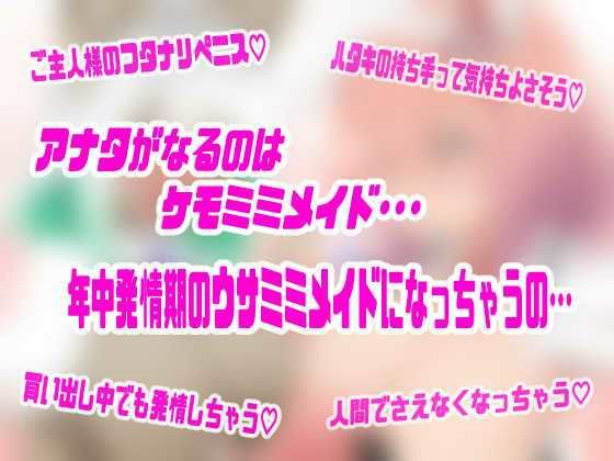 今日からアナタはケモメイド♪〜発情ウサみみ娘に変えられて、獣人お嬢様の性処理メイドへ堕ちていく〜【強●発情＆甘とろメス堕ち体験トランスボイス】