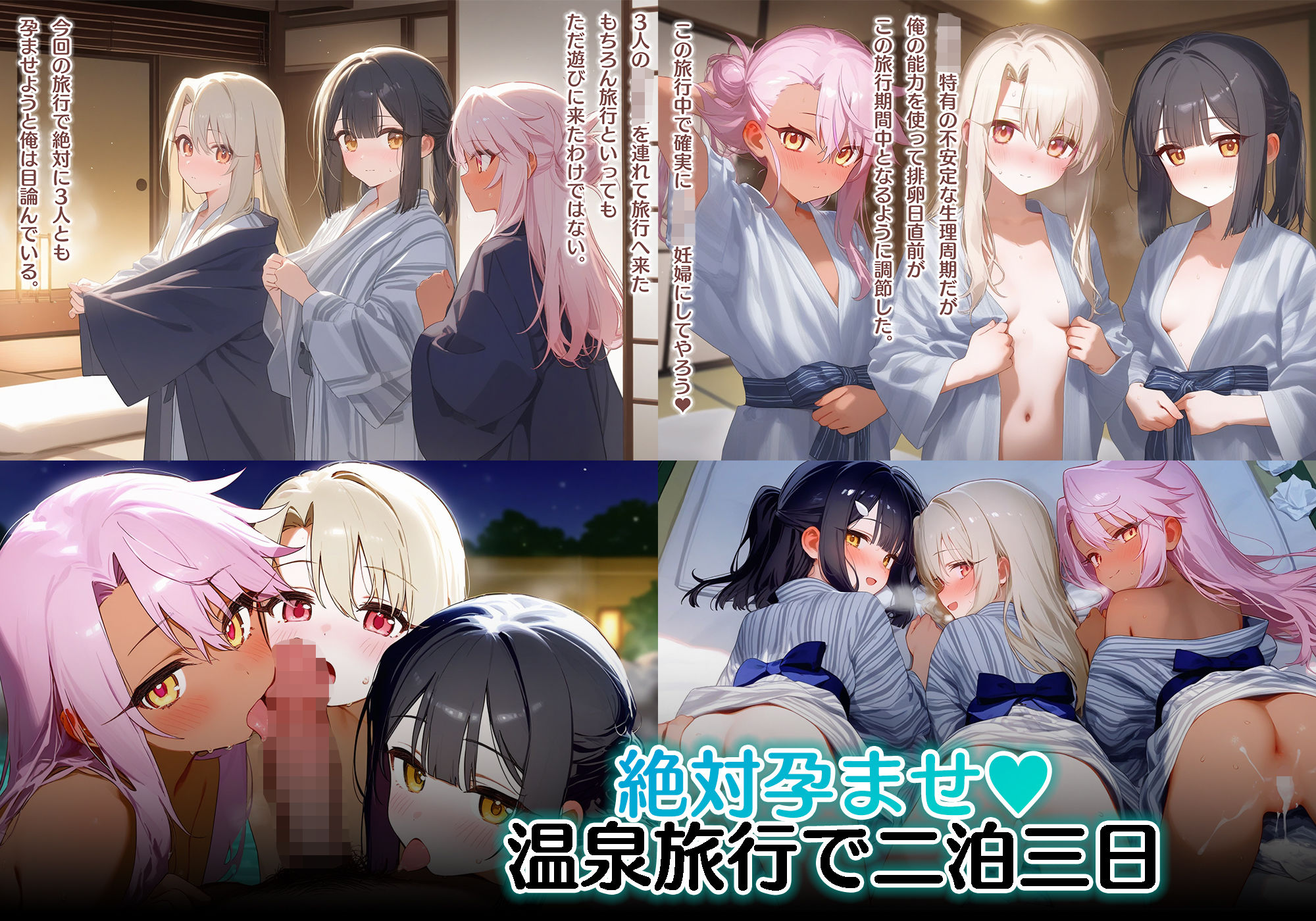 【催●性支配】魔法少女、完全敗北で全員妊娠 雑魚まんこで全力媚び媚び魔力補給♪