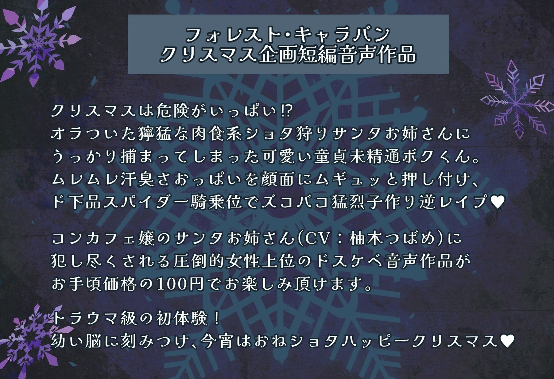 聖夜の事案！オラつき爆乳サンタギャルの強●精通ショタブチ犯し子作り逆レでヤリマクリスマス